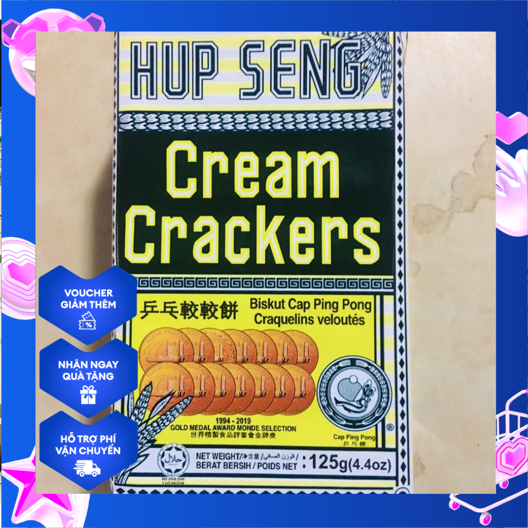 Bánh Ăn Kiêng Lúa Lạc Hup Seng Cream Crackers