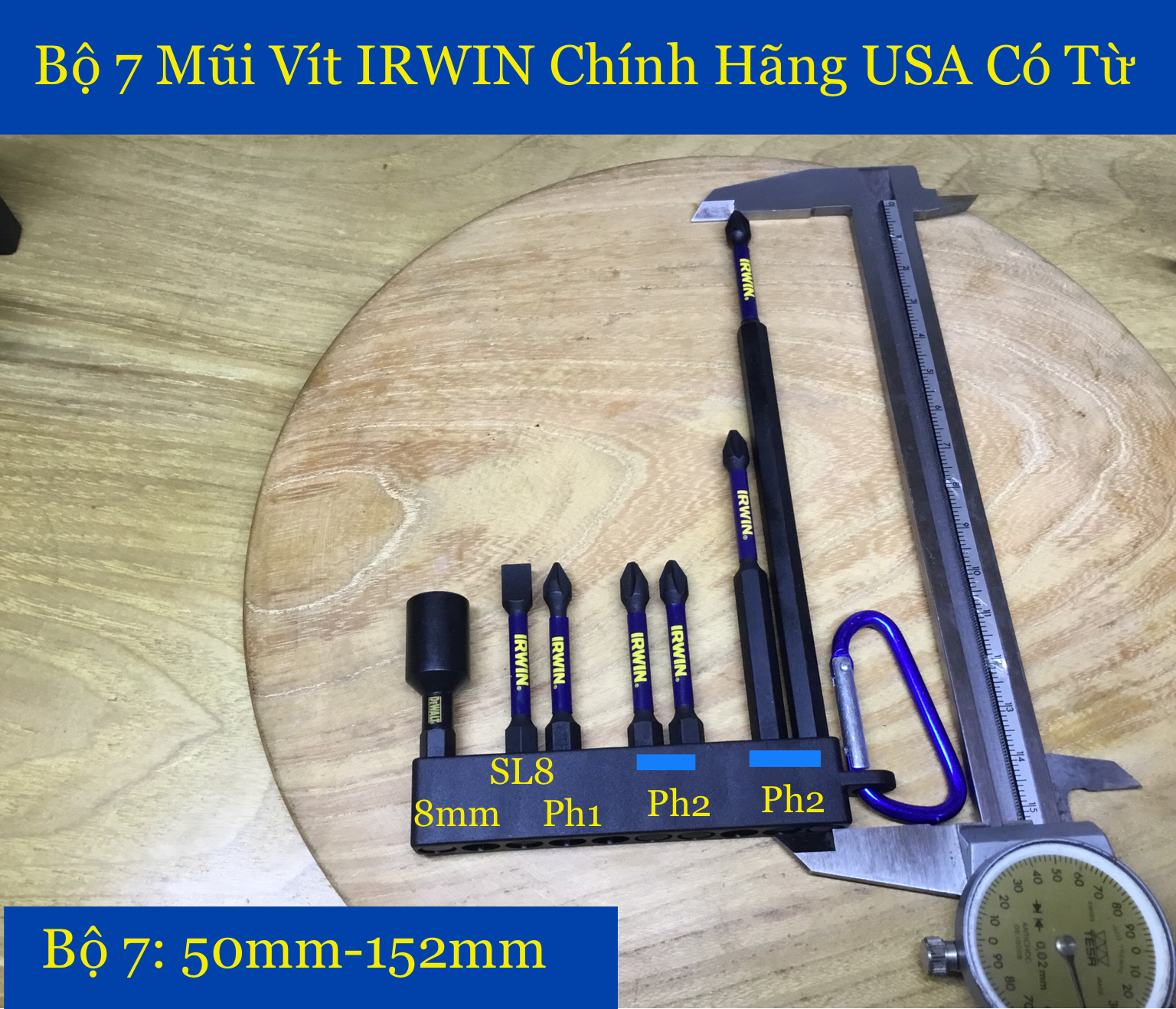 Mũi vít irwin 7 mũi made in usa có từ