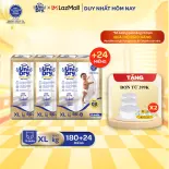 [Siêu mỏng 2mm] Combo 3 tã quần UniDry Supreme size M76/L68/XL60/XXL54 + 8 miếng