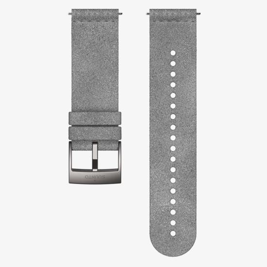 DÂY ĐEO MICROFIBER TEXTILE STRAP 24MM THAY THẾ ĐỒNG HỒ SUUNTO 9 SUUNTO 7  GREY STEEL - BLACK BLACK