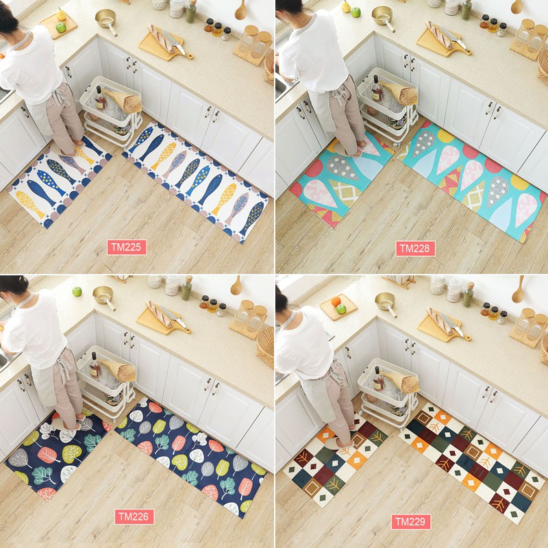 Thảm bếp bộ 2 chiếc hình rất đẹp
