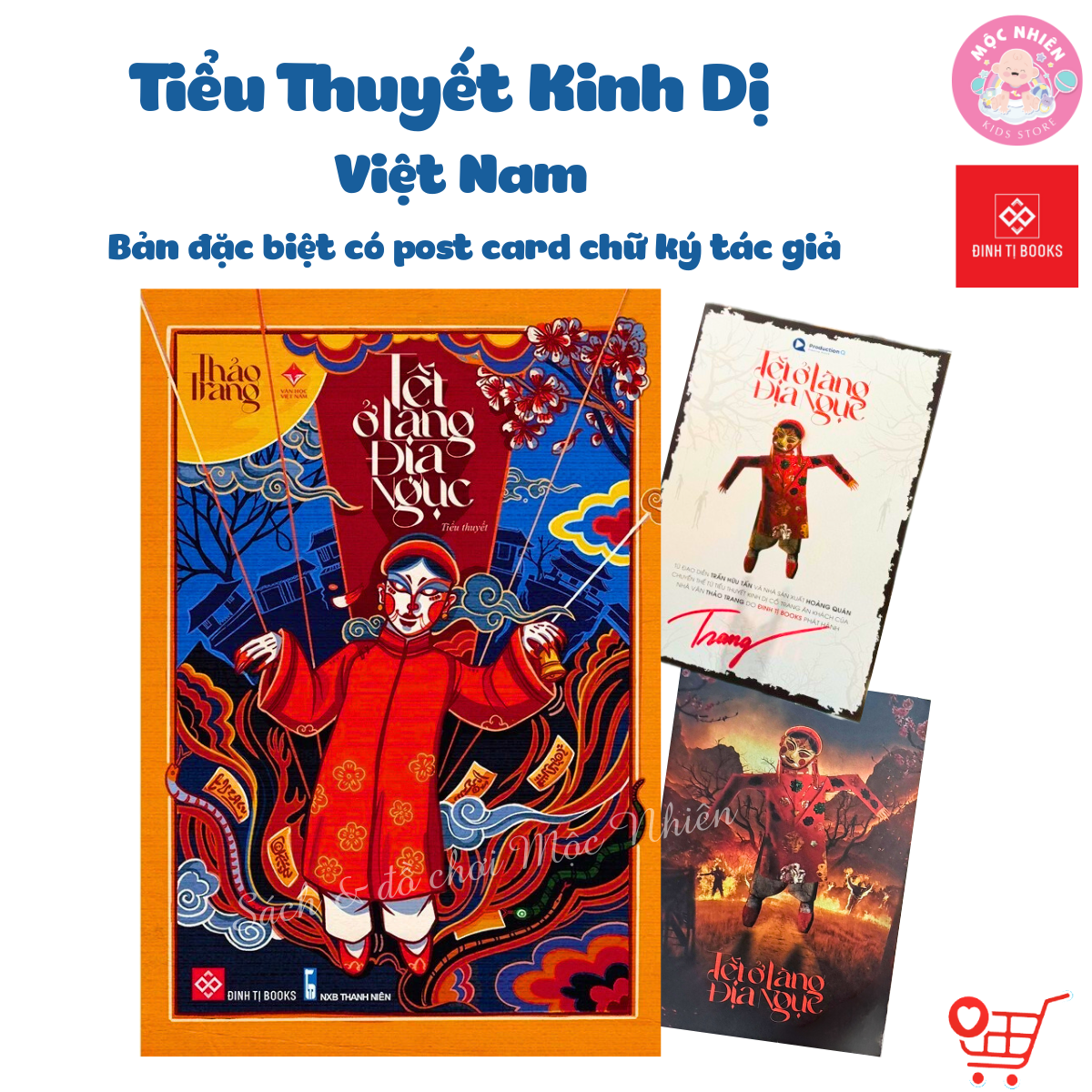 Sách - Tết Ở Làng Địa Ngục Tiểu Thuyết Kinh Dị Việt Nam - Đinh Tị Books