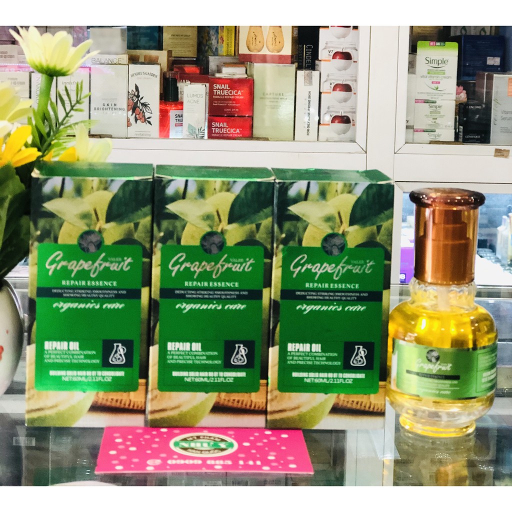 Tinh Dầu Bưởi Dưỡng Tóc Kích Thích Mọc Tóc Làm Giảm Rụng Tóc Grapefruit Repair Oil 60ml - HX2117