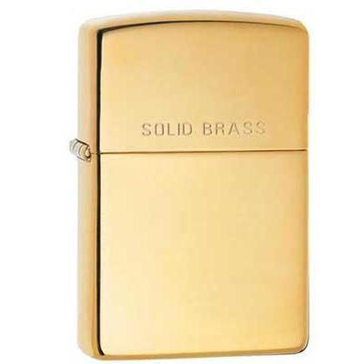 ZIPPO 254 - ZIPPO POLISHED BRASS ENGRAVED