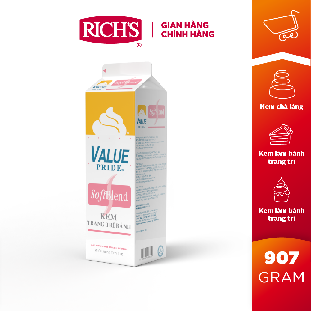Kem Trang Trí Bánh Value Pride Soft Blend 1kg