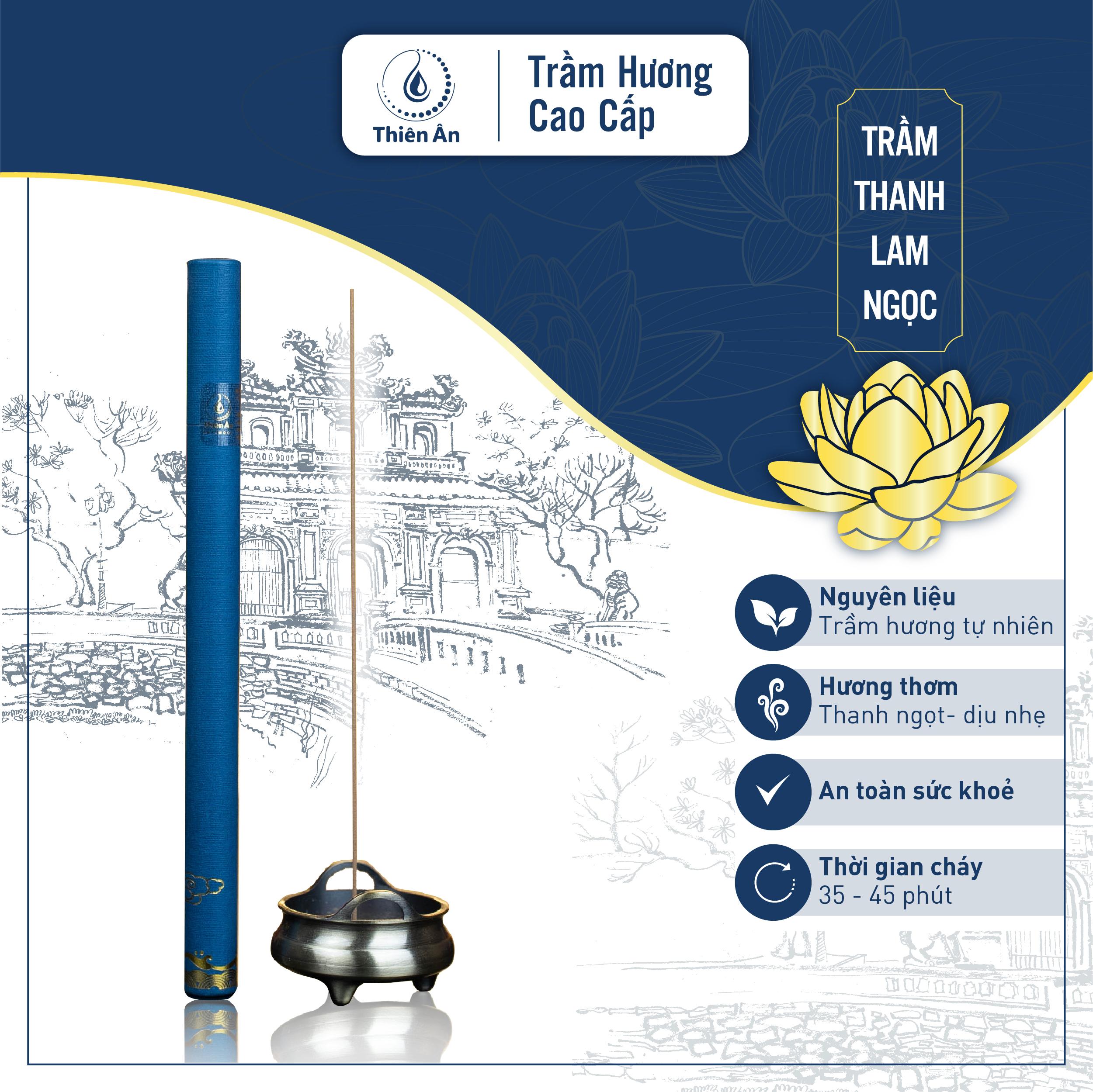 Nhang trầm không tăm ít khói - Dùng cho hồ lô, hộp đốt nhang thanh