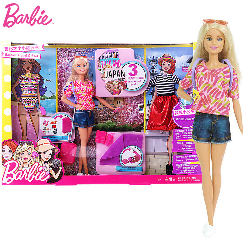 Chính hãng Búp bê Barbie giấc mơ Công chúa loạt ăn mặc ít khách du lịch