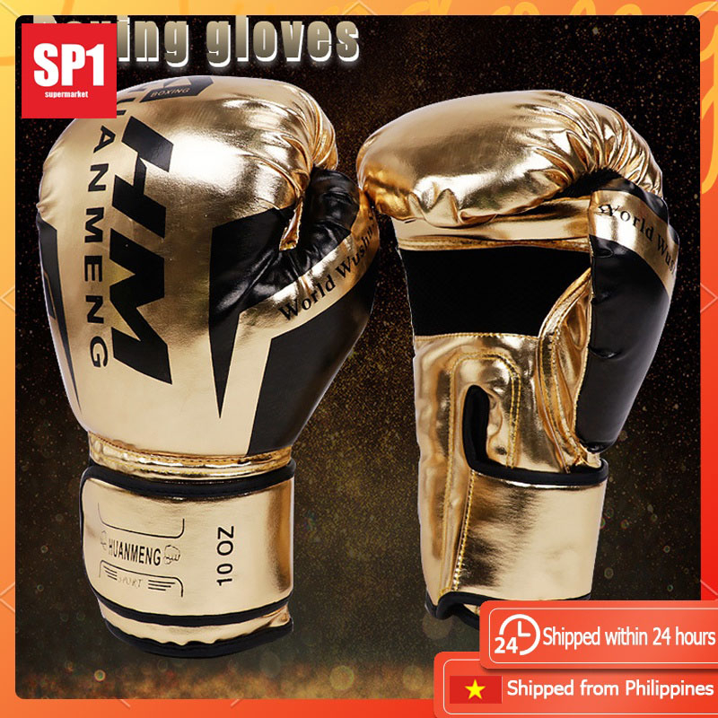 Găng tay boxing 6 oz, 8 oz, 10 oz, 12 oz dày võ sĩ quyền anh chuyên nghiệp