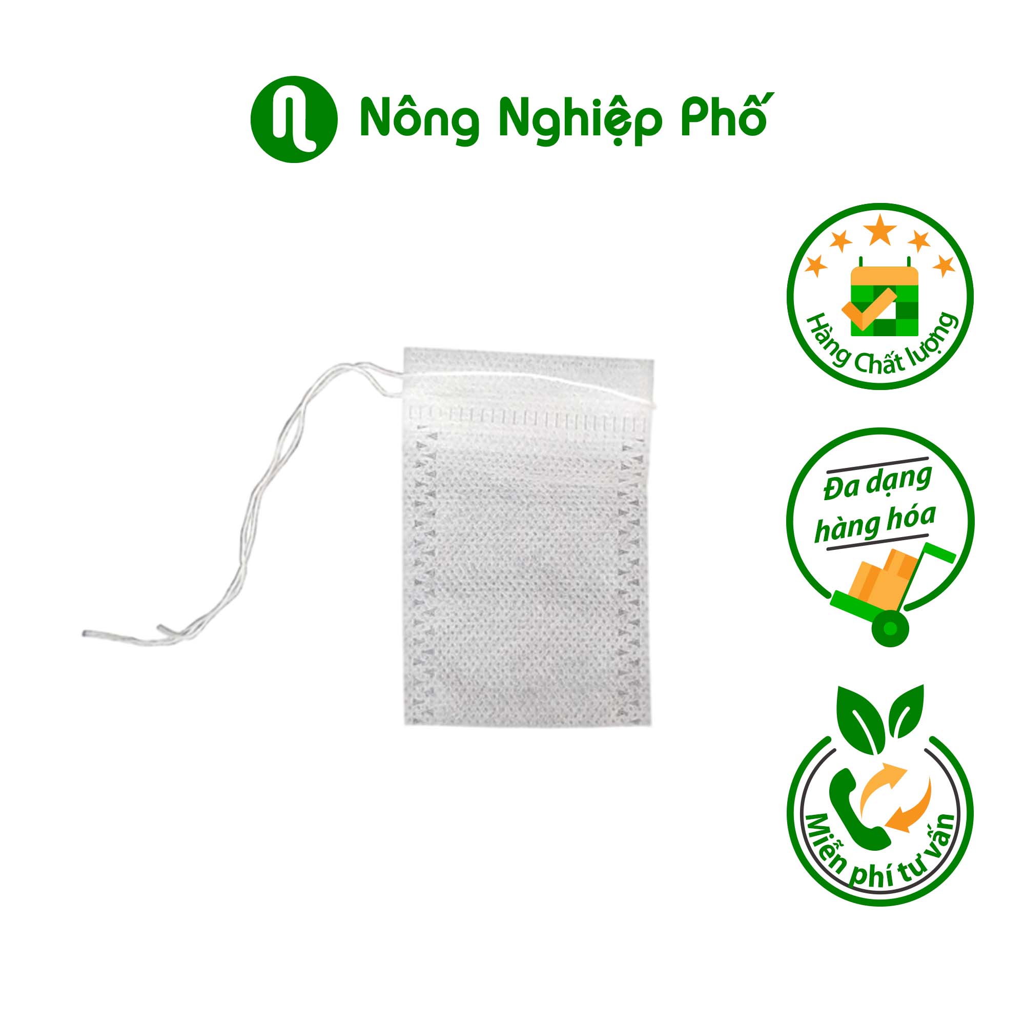 Túi lọc vải không dệt bỏ phân tan chậm màu trắng - Nông Nghiệp Phố