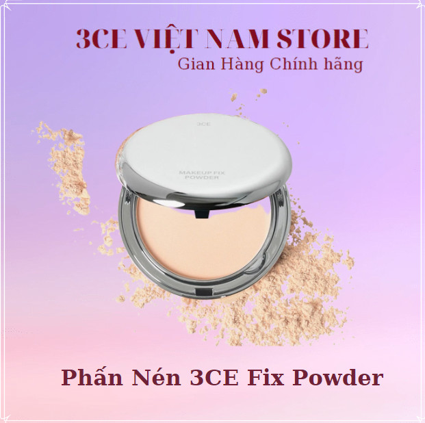 Phấn phủ nén kiềm dầu 3ce makeup fix powder