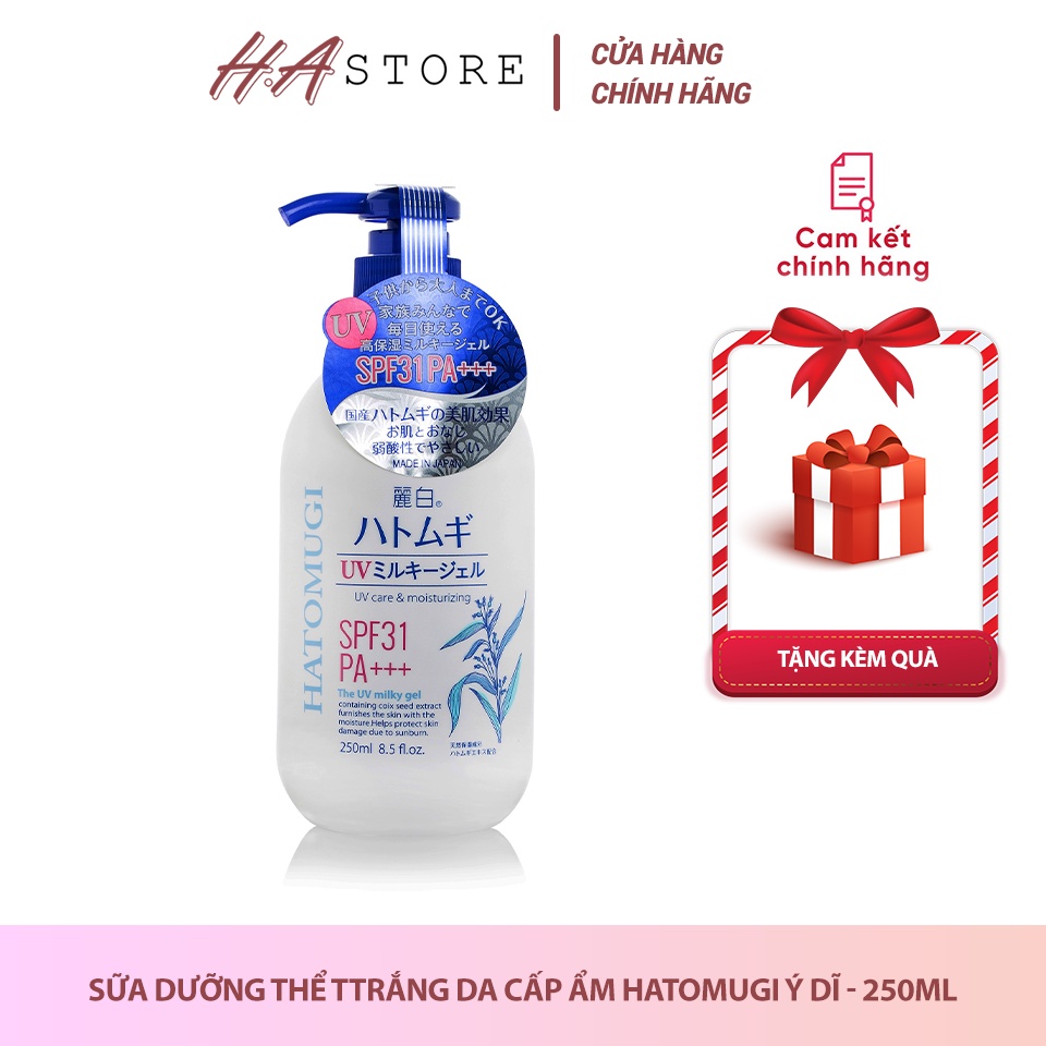 Sữa dưỡng thể hatomugi ý dĩ trắng da cấp ẩm 250ml