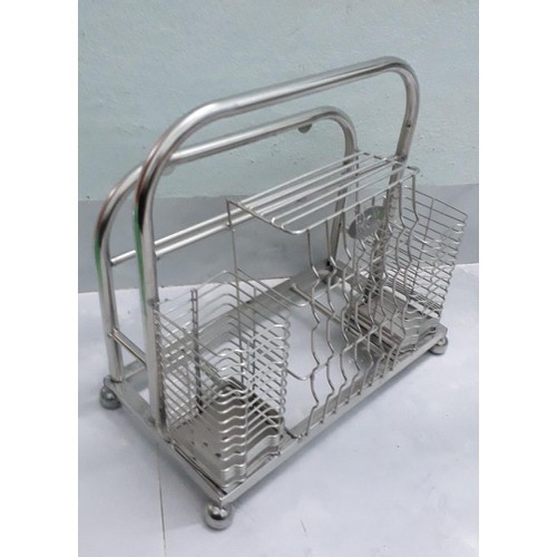 Kệ để dao thớt kèm ống đũa inox có thể treo tường hoặc để bàn