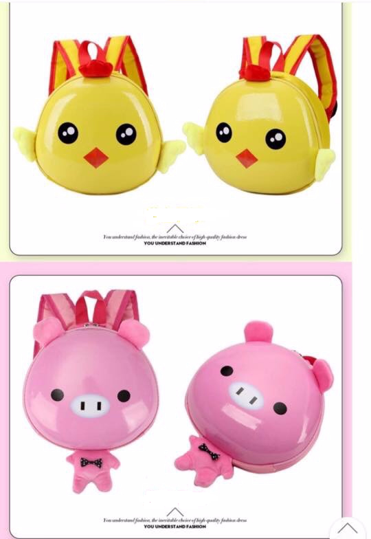 Balô nhựa hình thú siêu yêu cho bé