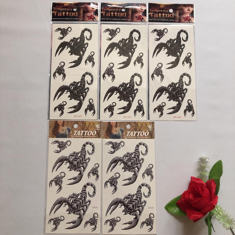 [HCM]Combo 5 tấm hình xăm dán tattoo cao cấp 10x20cm HOA HỒNG XANH TƯƠI VÀ ĐỎ THẮM (Quà tặng kèm: 1 hình xăm dán đẹp mê ly!)