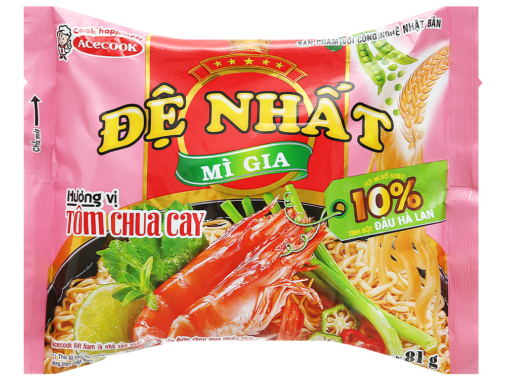 Mì Đệ Nhất hương vị tôm chua cay 81g