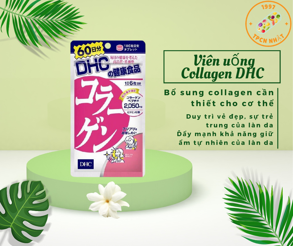Viên uống Collagen DHC 360 viên 60 ngày