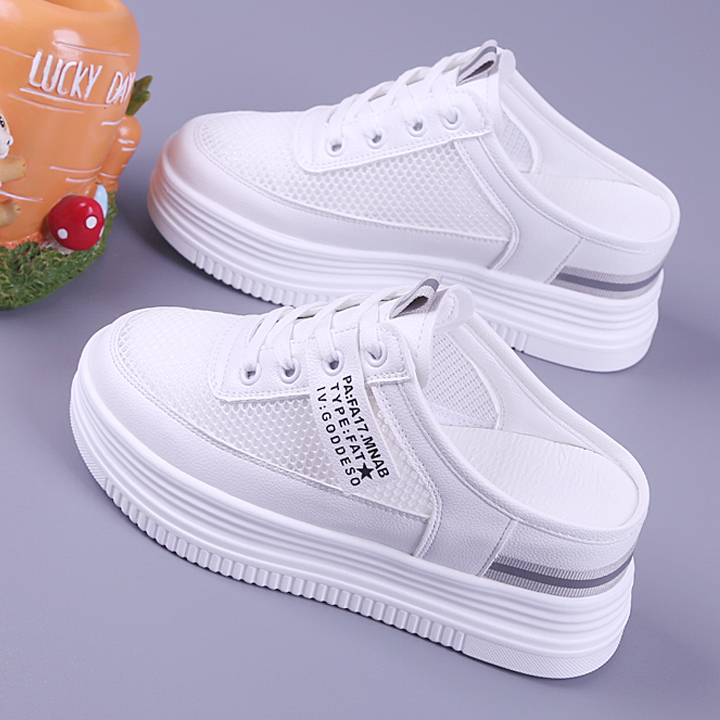Sục lưới trắng viền xám 7cm 599-2013