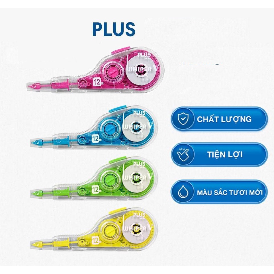 Băng xóa plus wh105t 12m / xóa kéo plus wh - 105t có ruột thay thế