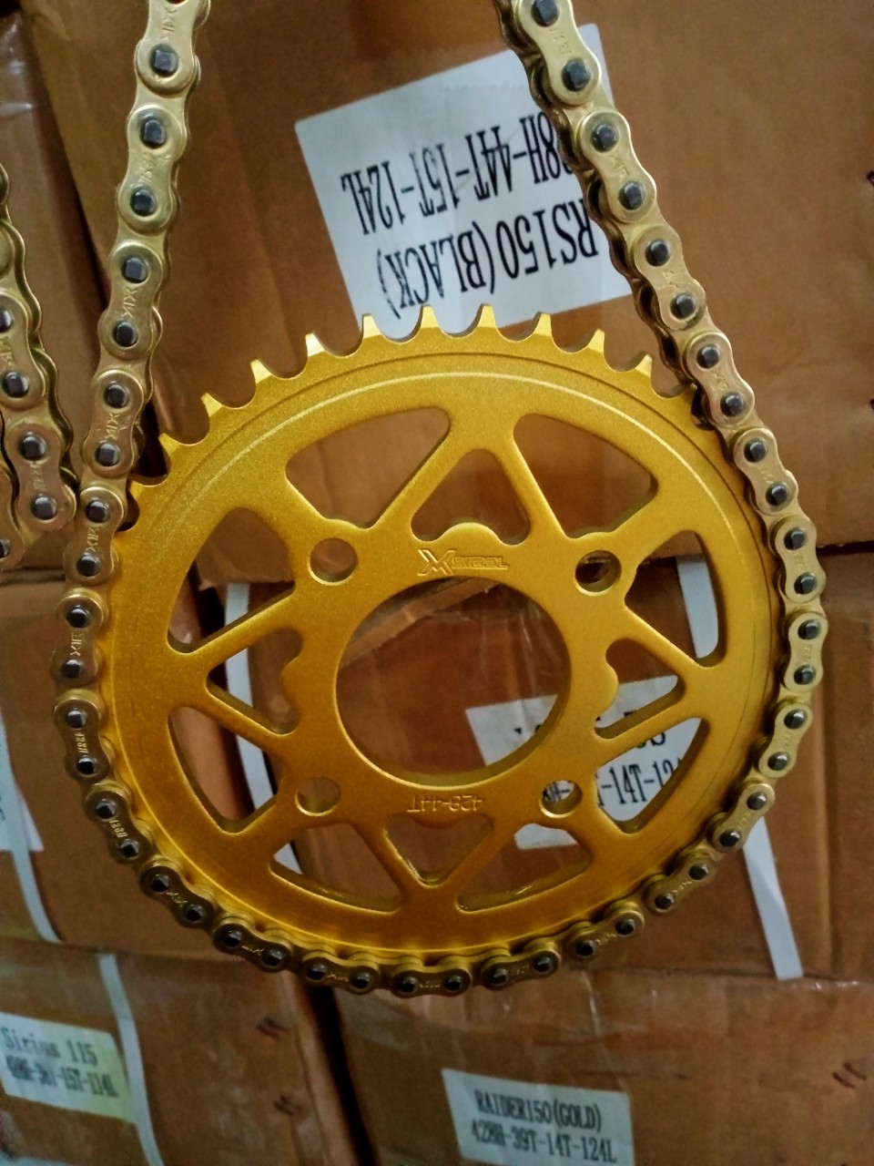 Nhông sên dĩa X1R hàng chính hãng các dòng xe Exciter 135,150-155,winner.sonic,raider-satrai-sirius.