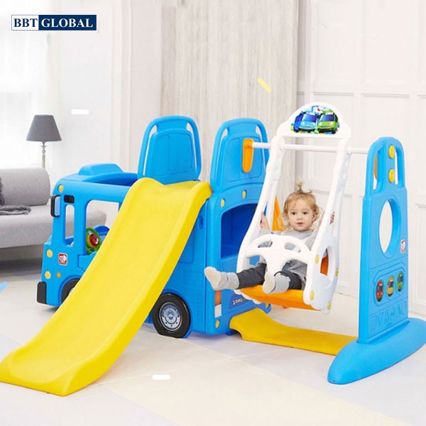 [FREESHIP HN, HCM] Cầu trượt bể bóng Hàn Quốc BBT Global xe Bus Tayo 3 trong 1 Y1543