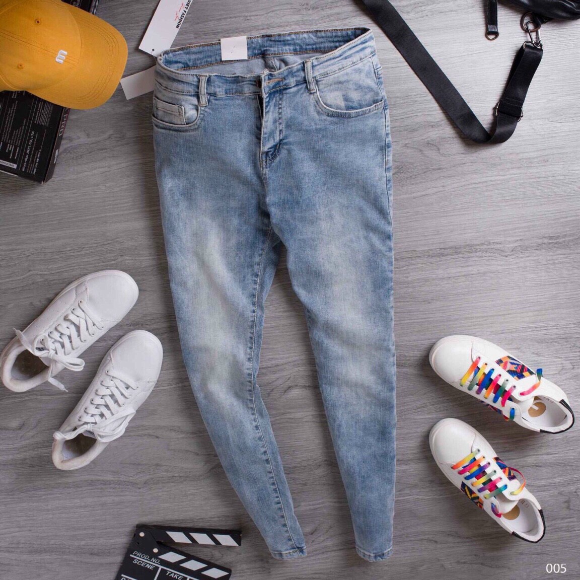 [HCM]Quần jean nam màu xanh phong cách thời trang cao cấp  quần jean nam rách gối  quần jean nam rách  quần jean nam  quần nam  quần  quần nam hàn quốc  quần jean  quan jean nam  quần rin nam  jean nam  PG76 FASHION SHOP Ms131 ( size 22 là áo thun )
