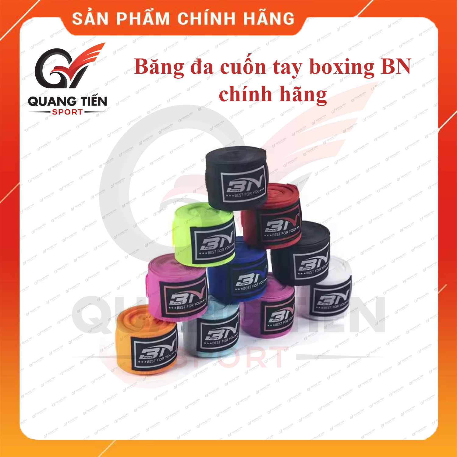 Băng Đa Boxing, Băng Quấn Tay Đấm Bốc Võ Thuật BN 3m 5m, Dây Quấn Tán Thủ Muay Thái MMA Handraps Boxing (1 cặp)