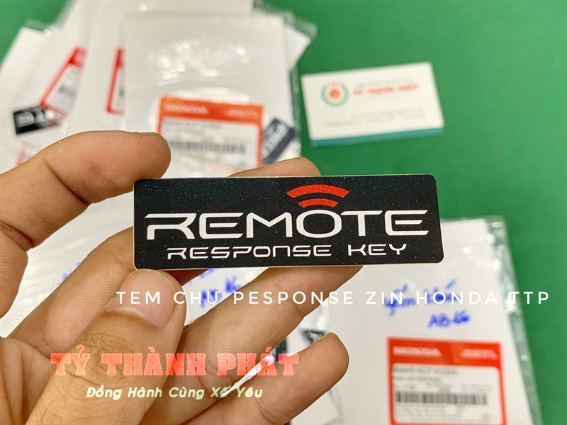 Tem chử remote pesponse yếm khóa ab 125, ab 16 zin