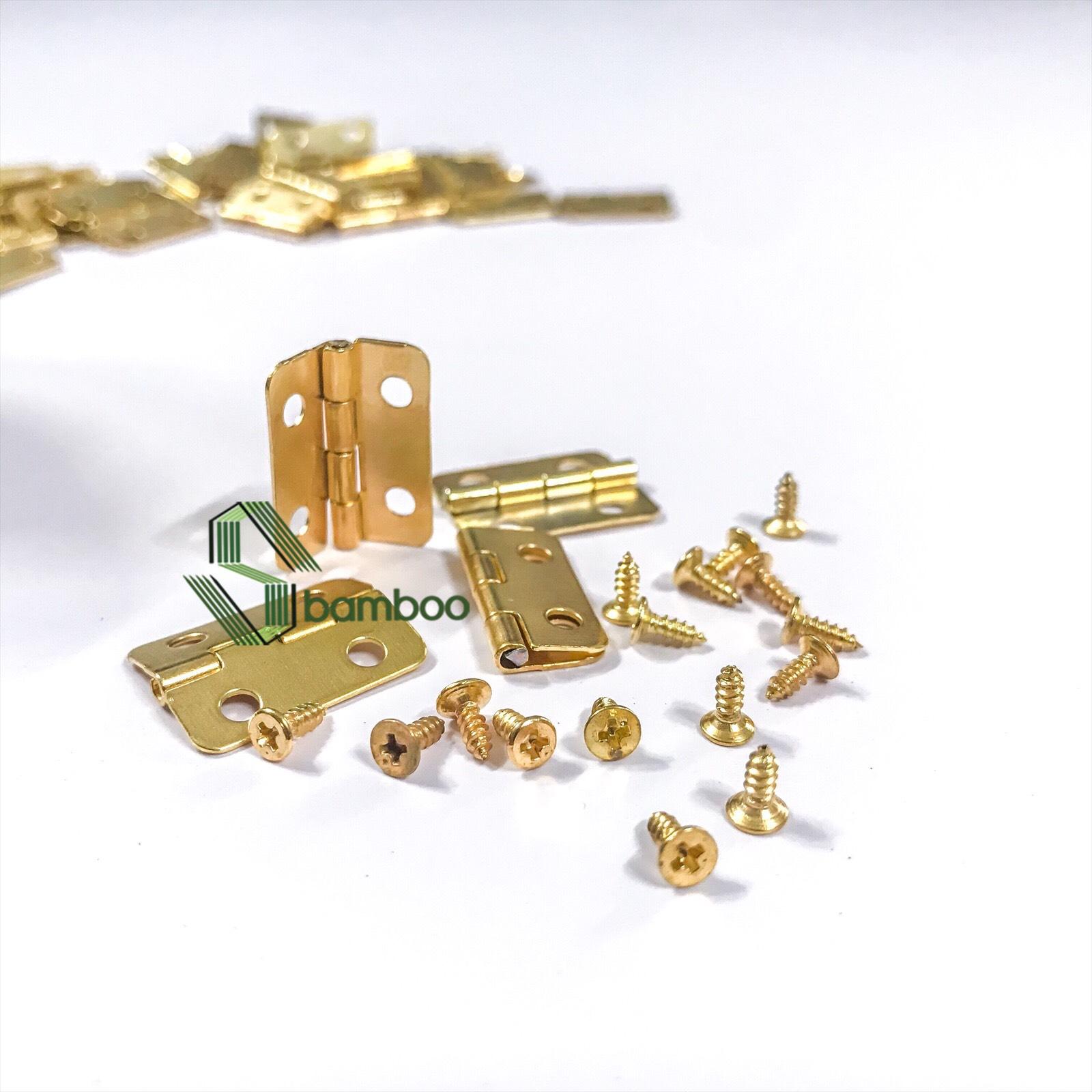 Bản Lề Mini (100 cái) Kèm Ốc - Bản lề Mini Làm Handmade Sbamboo