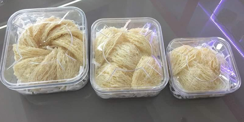 [HCM] Hộp nhựa vuông đựng yến 30/50/100g