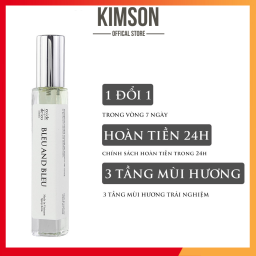 Tinh dầu nước hoa CODEDECO Bleu And Bleu 10ml, Nam tính, Gợi cảm, Thu hút