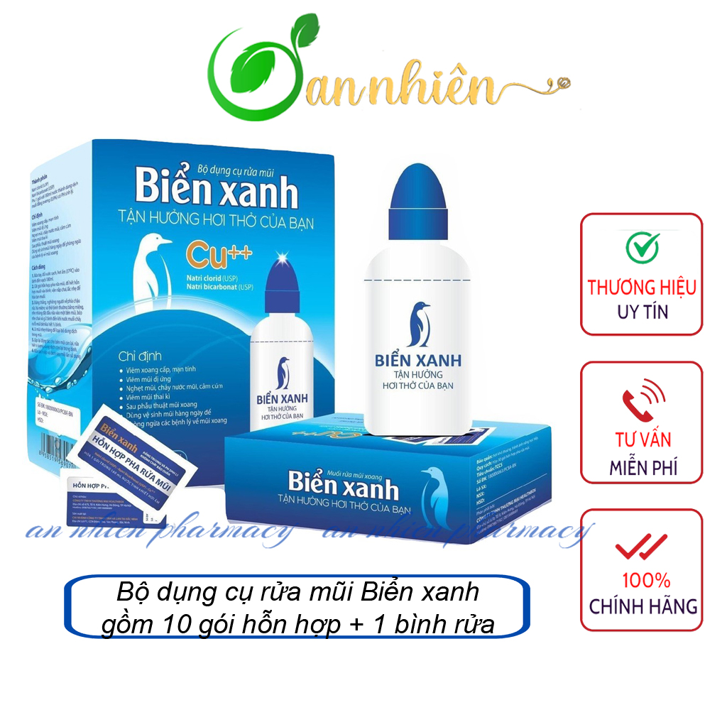 Bộ dụng cụ rửa mũi Biển xanh