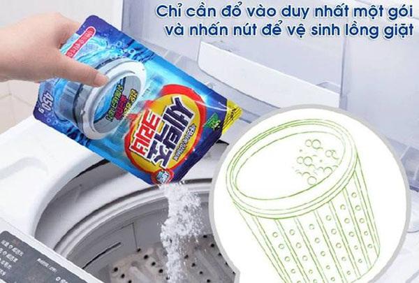 Gói bột vệ sinh tẩy lồng máy giặt Hàn Quốc 450g - Bột vệ sinh máy giặt