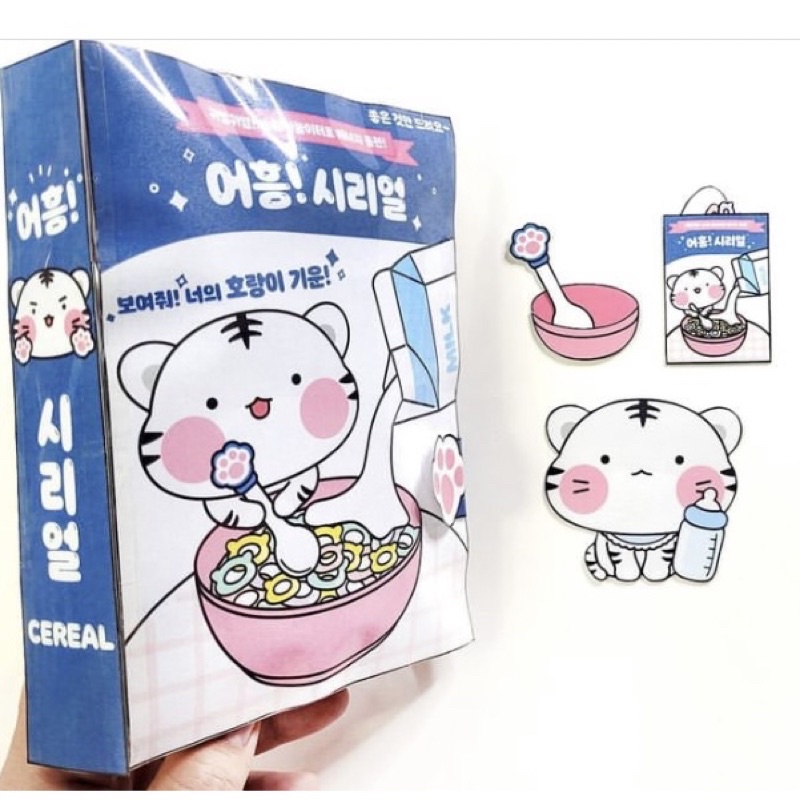 Squishy giấy ngôi nhà giấy của hổ con