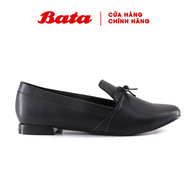 Giày mọi nữ thời trang màu đen bata 551-6121