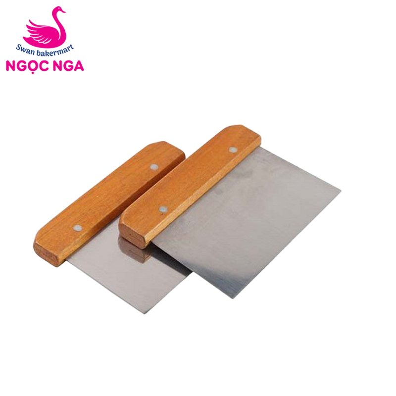 Dao cắt bột inox cán gỗ
