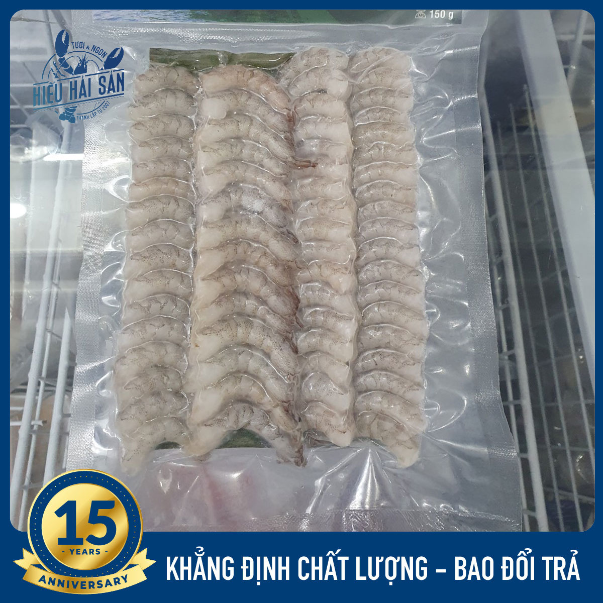 [Giao nhanh HCM] (150gram) nõn tôm đất đông lạnh, thịt tôm đất đông lạnh, tôm đất cà mau.