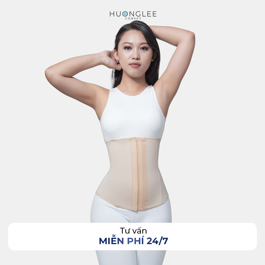 Đai gen nịt bụng giảm eo - thon bụng latex vedette 103 chuẩn chính hãng colombia 4 xương thép dẻo