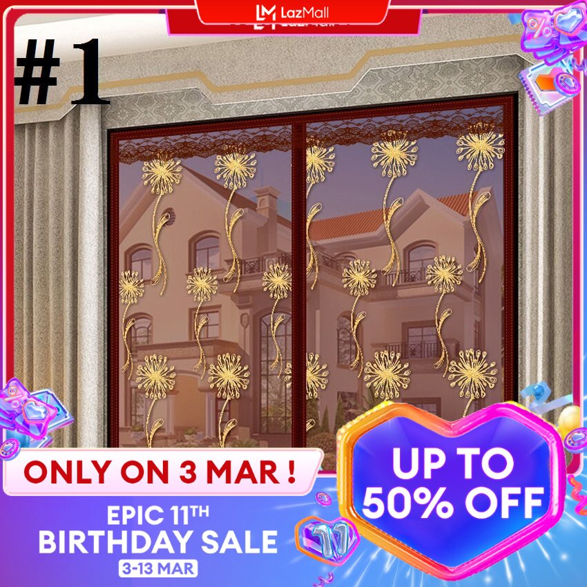 WEFILM Rèm chống muỗi côn trùng kiểu lưới tự dính có khóa kéo, bằng sợi thủy tinh (Sản phẩm có nhiều phiên bản lựa chọn, vui lòng chọn đúng sản phẩm cần mua) - INTL