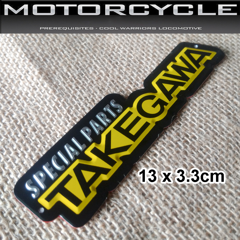 Tem Nhôm TAKEGAWA dán pô xe máy, Dán xe máy - Nhôm nổi CNC JH136