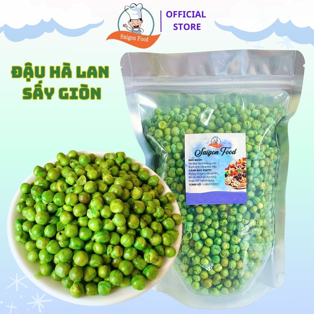 Đậu hà lan sấy giòn saigonfood 500g