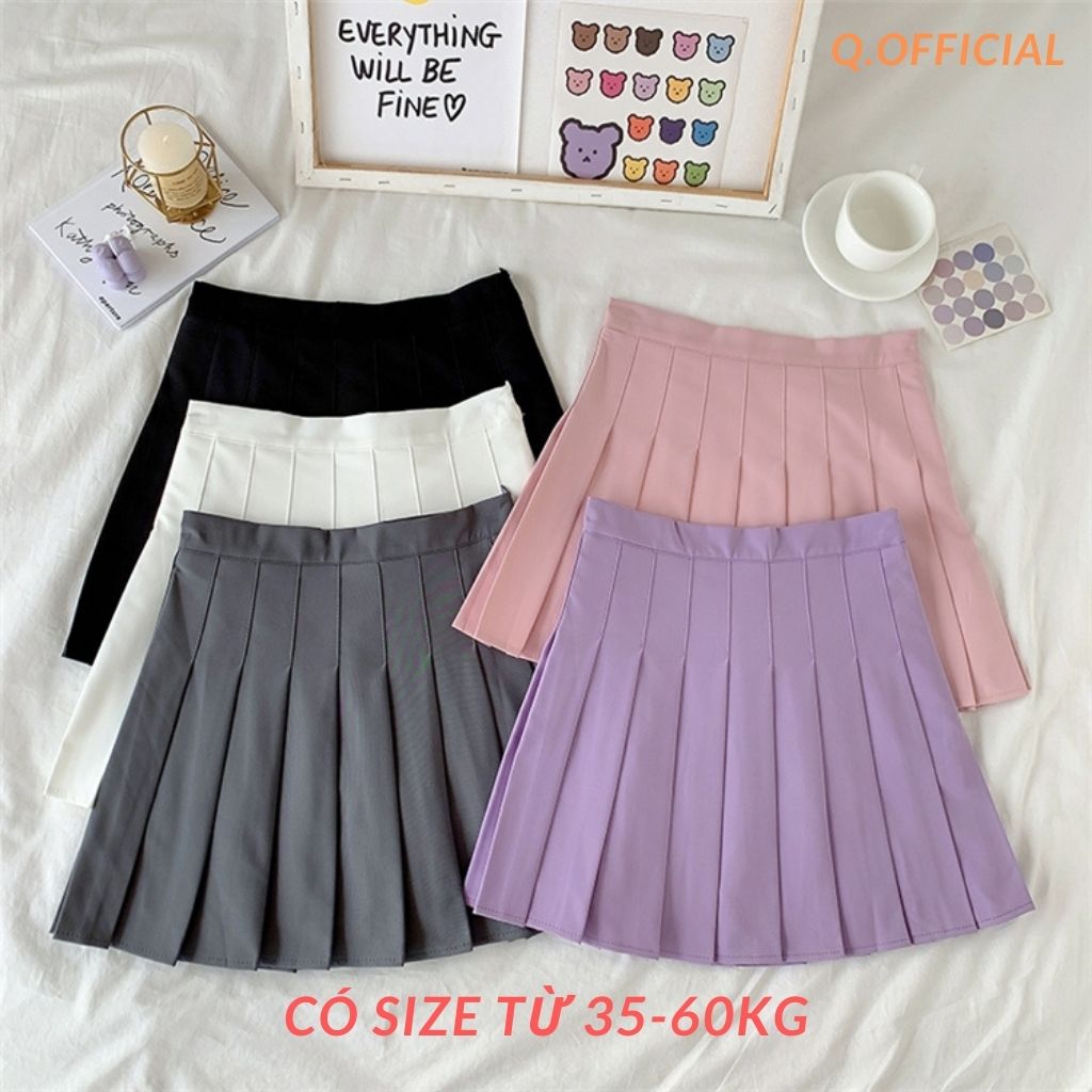 Chân Váy Tennis Xếp Lý Nhiều Màu Đẹp Có Lót Quần Bên Trong