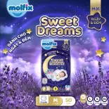 Tã Quần Molfix Sweet Dreams Jumbo M50/L44/XL38/XXL34