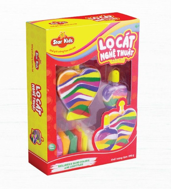 Đồ chơi thủ công Lọ cát nghệ thuật Star Kids cho bé sáng tạo về sự kết hợp màu sắc