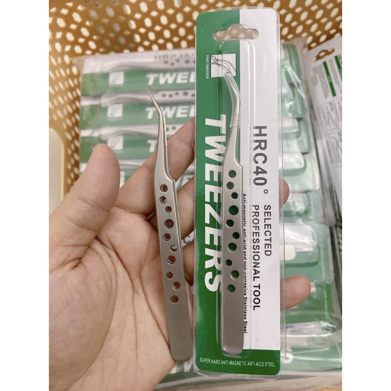 Nhíp gắp classic nhíp tách nối mi nhíp lỗ cong dùng để tách nối mi classic