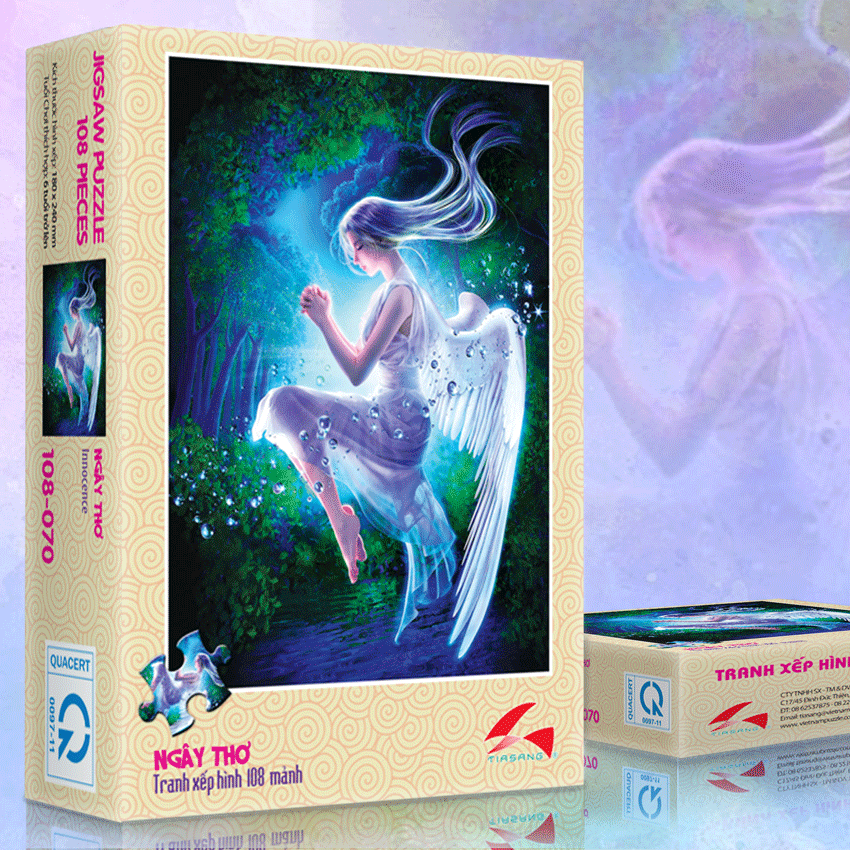 Tranh xếp hình 108 mảnh - thơ ngây