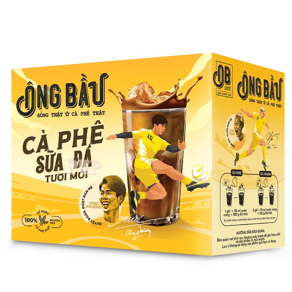 Ông bầu cà phê sữa đá tươi mới 240g