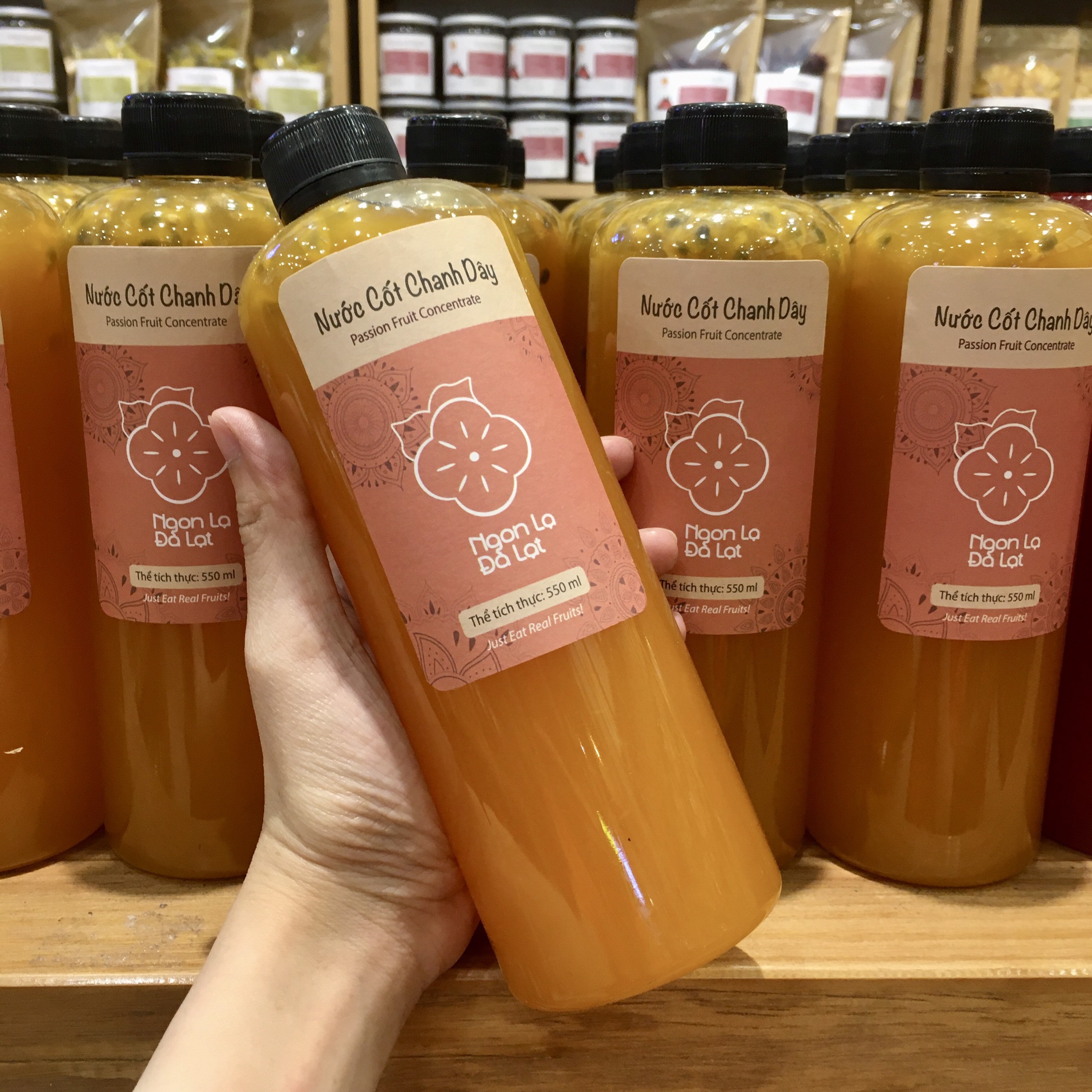 Nước cốt chanh dây 550ml, Đặc Sản Ngon Lạ Đà Lạt