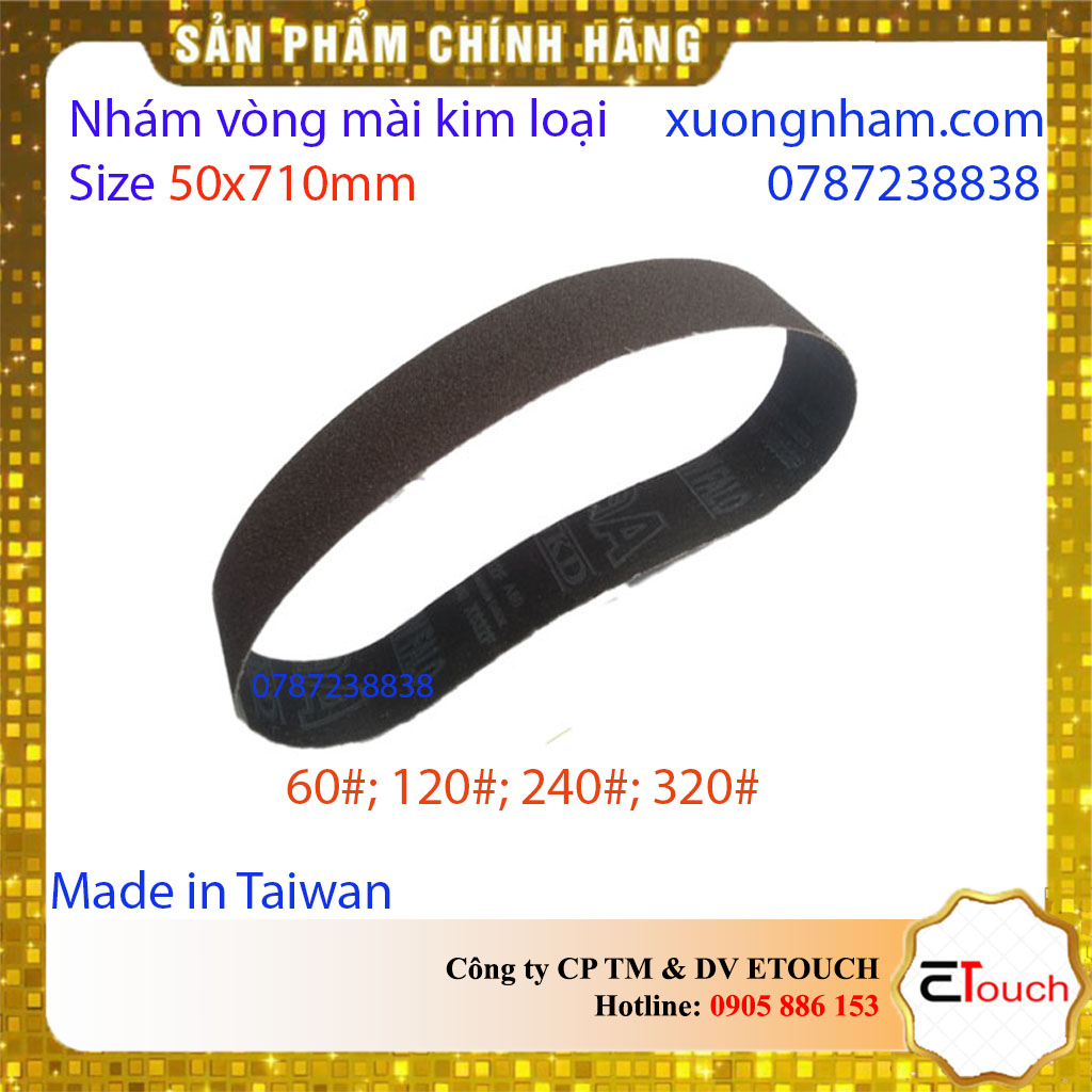 Giấy nhám - Nhám vòng mài inox 50- 710mm vải X632F của Đài Loan