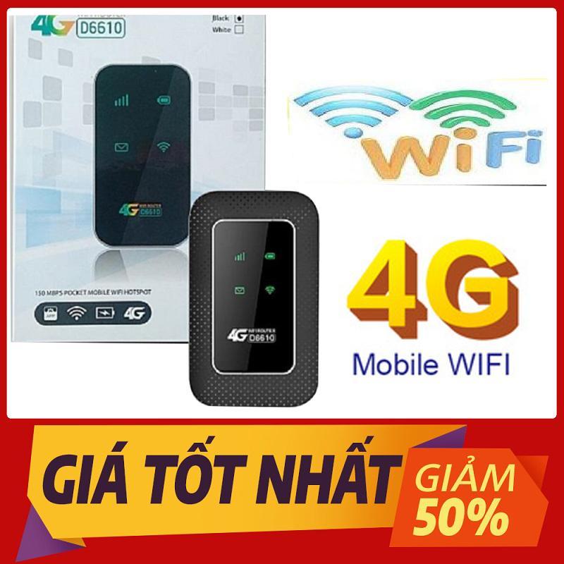 Cục phát wifi Router 4G wifi D6610 nhỏ mà có võ- SIÊU NHANH- CỰC MẠNH-SIÊU THẦN TỐC-Bộ phát wifi VẠN NGƯỜI MÊ - TẶNG KÈM SIÊU SIM 4G