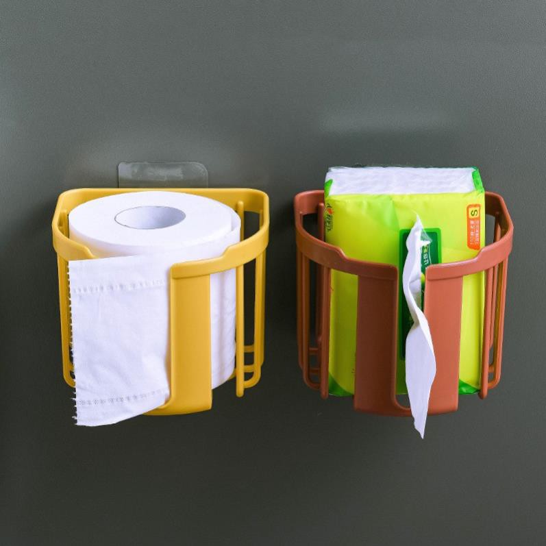 Giỏ dán tường đựng giấy vệ sinh, giỏ đựng chai dầu gội, sữa tắm cho căn nhà bạn gọn gàng, ngăn nắp